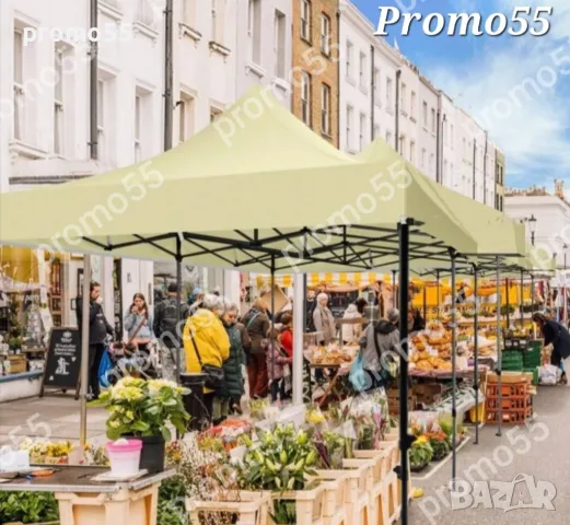 Сгъваема шатра 3х3 с усилена консрукция и гумирано покривало, снимка 3 - Друго търговско оборудване - 49236598