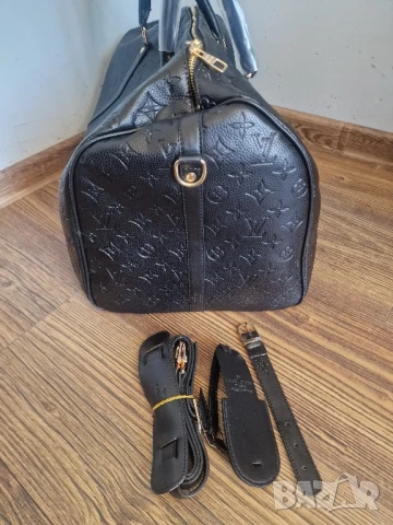 Страхотен пътнически сак LOUIS VUITTON, среден размер, с голяма дръжка , нов , снимка 5 - Сакове - 51357812