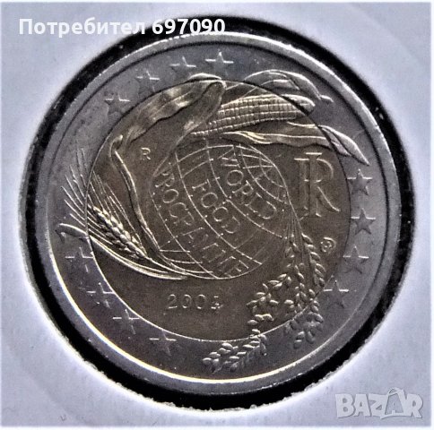 Италия - 2 евро - 2004, снимка 1 - Нумизматика и бонистика - 36775530