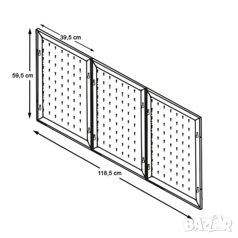Mетална стена за инструменти / Поставка за инструменти / Табло за инструменти, снимка 5 - Други инструменти - 53233567