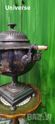 Самовар посребрен 19 ти век, снимка 13 - Антикварни и старинни предмети - 52817025