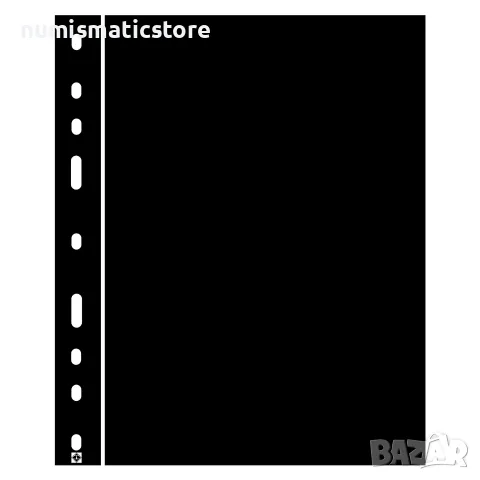 Leuchtturm Optima-ZWL PVC междинни черни листи 10 броя