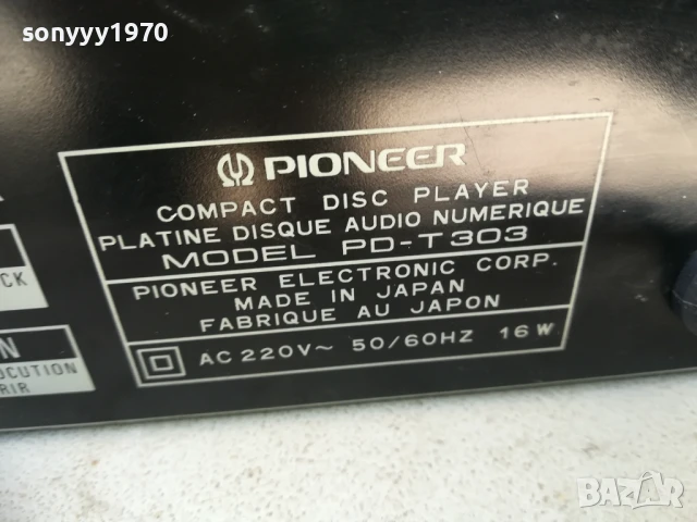 pioneer PD-T303 cd player-MADE IN JAPAN 2805251203, снимка 17 - CD дискове - 50455956