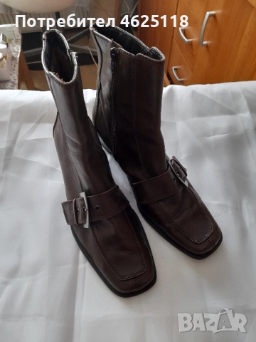 Дамски полуботуши на "TAMARIS" естествена кожа , снимка 2 - Дамски ботуши - 52081097