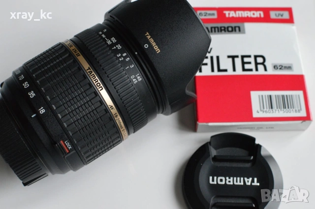 🔥 TAMRON 18-200mm f/3.5-6.3 Di II (IF Macro) 62mm + UV + HOOD – ЛЕК СУПЕР ЗУУМ! 🔥, снимка 3 - Обективи и филтри - 53297352