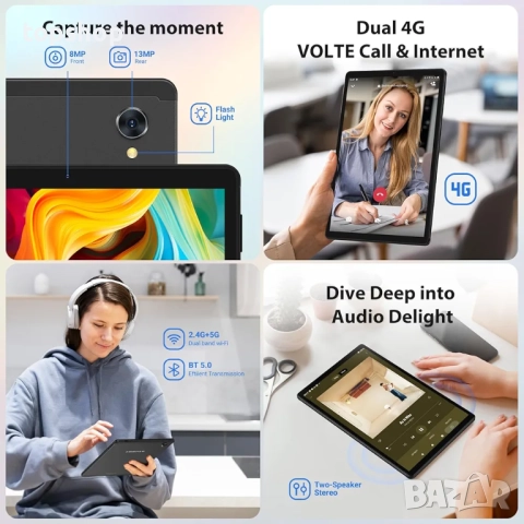 Нов FORUSER Android 14 таблет 10.4 инча 36GB RAM+256GB ROM.   , снимка 6 - Таблети - 52545678