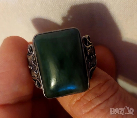 Сребърен мъжки пръстен