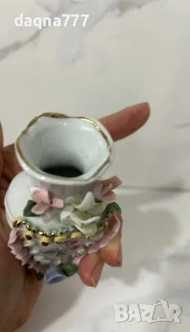 Красива ретро ваза Германия, снимка 6 - Антикварни и старинни предмети - 49606097