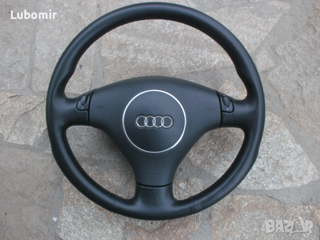 Волан с айр-бег - трилъчев, кожен, оригинален Audi A3,A4,A6,A8 !, снимка 3 - Аксесоари и консумативи - 54208292