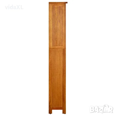 vidaXL Библиотека с 5 рафта, 45x22x140 см, дъбов масив, снимка 2 - Етажерки - 56146991