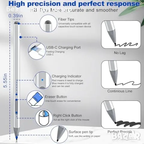 Нова Писалка за Microsoft Surface Pro 11/10/9 - 30 мин. зареждане, 60 ч. работа, снимка 2 - Друга електроника - 47583053