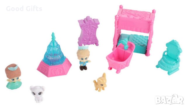 Детски комплект - Замък Замръзналото кралство, снимка 5 - Кукли - 29530321