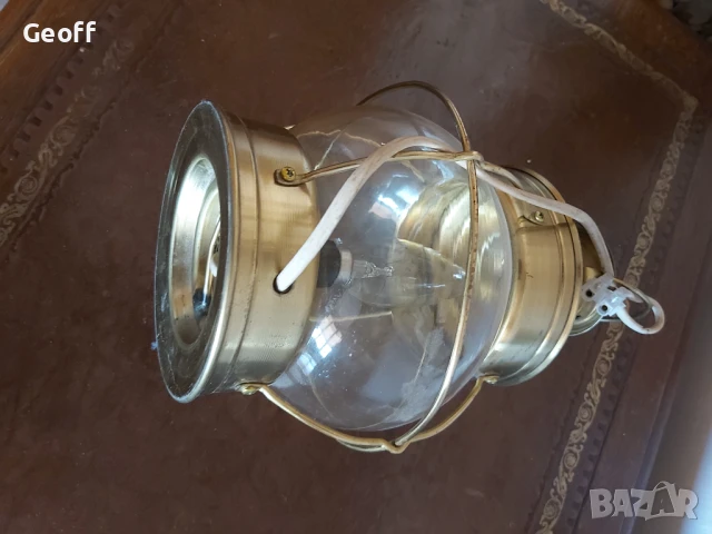 Brass Cabin style hanging/table lamp., снимка 2 - Лампи за таван - 51065048