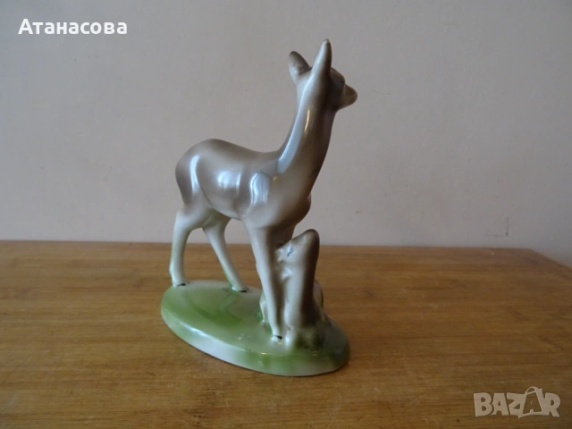 Порцеланова фигура Сърнички ИЗИДА 1960 г Сърна Сърни , снимка 4 - Декорация за дома - 54320773