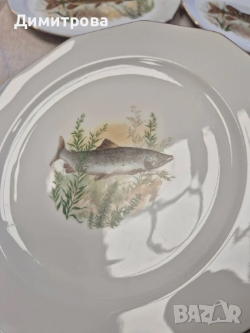 Сервиз риби, Bavaria , снимка 12 - Сервизи - 53955307