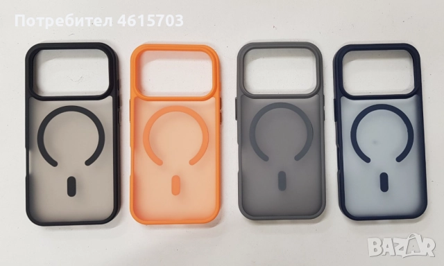 Силиконов матов калъф SIO MagSafe за: iPhone 17 Pro, iPhone 17 Pro Max, снимка 2 - Калъфи, кейсове - 52054965