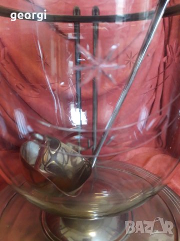 Стара немска кристална купа за пунш , снимка 2 - Декорация за дома - 31354940