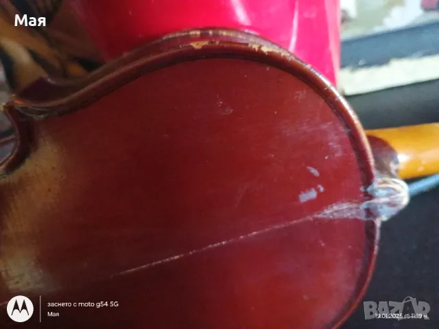 Старинна цигулка от преди балканската война 1913г, снимка 9 - Струнни инструменти - 48736724