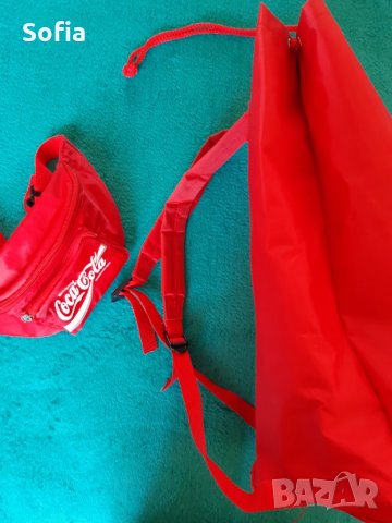 Кока Кола колекция/Coca-Cola импрегнирано сакче-раничка Кока-Кола- 90-те, снимка 2 - Колекции - 31948469