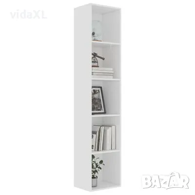 vidaXL Библиотека, бяла, 40x30x189 см, инженерно дърво(SKU:800954), снимка 3 - Други - 49044922