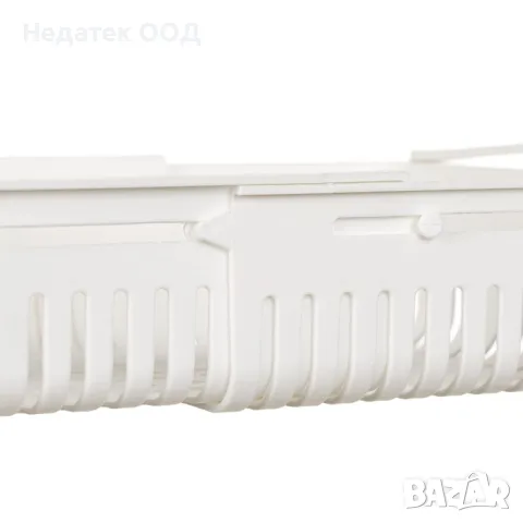 Кошница за съхранение, За хладилник, Разширяема, Пластмасова, Бяла, 19,5x16x8 см, снимка 3 - Други - 47373768