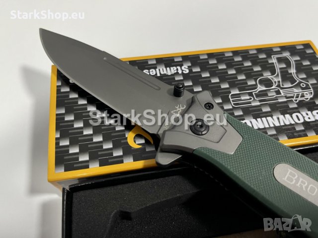  Сгъваем нож Browning Green 346, снимка 4 - Ножове - 38417393