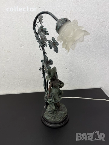 Винтидж фигурална лампа / момиче. №7768, снимка 5 - Антикварни и старинни предмети - 52838672