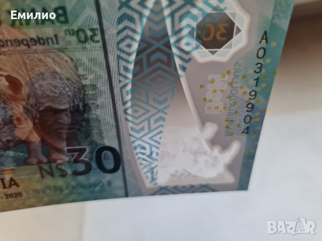 NAMIBIA 🇳🇦 N $ 30 DOLLARS 🇳🇦 2020 COMMEMORATIVE NOTE. UNC , снимка 3 - Нумизматика и бонистика - 38174645