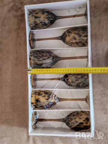 Винтидж чаши за бяло вино сервиз 6 броя, Амбър. , снимка 4 - Сервизи - 50737661