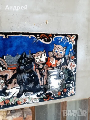 Старинен ковьор,покривка за стена #138, снимка 4 - Антикварни и старинни предмети - 56085336