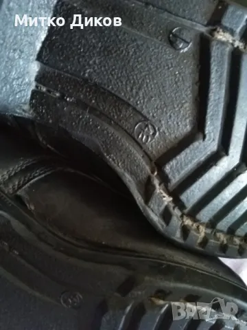 Кубинки офицерски шита подметка естеств. кожа черни от соца отлично състояние I качество размер №42 , снимка 13 - Мъжки боти - 49348902