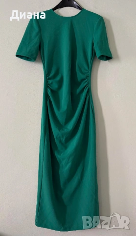 Зелена рокля Zara, снимка 8 - Рокли - 53352088
