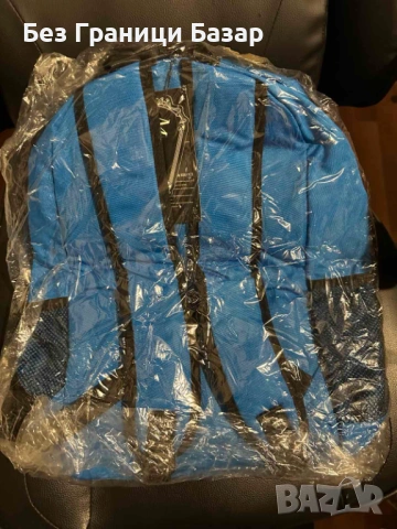 Нова Синя ученическа раница – голямо отделение, преден джоб с цип, снимка 2 - Раници - 53956311