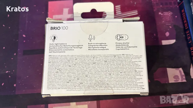 Logitech Brio 100 Уеб Камера за Стрийм, снимка 2 - Клавиатури и мишки - 55874847