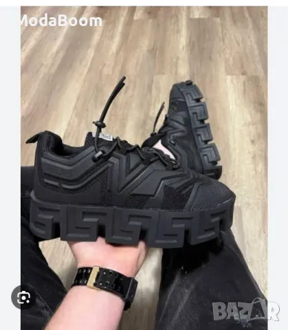 Versace мъжки черни маратонки , снимка 2 - Маратонки - 48241692