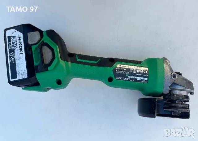 HiKoki G 1813DA - Безчетков ъглошлайф 2x18V 5.0Ah 2024г., снимка 4 - Други инструменти - 52267979