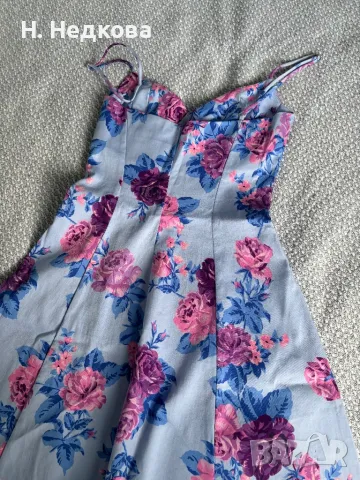 Zara рокля на цветя, снимка 5 - Рокли - 47619963