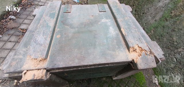 Стар военен сандък , снимка 5 - Антикварни и старинни предмети - 39391925