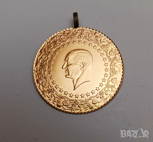 Златна монета 100 куруша Турция 2019г. Кемал Ататюрк