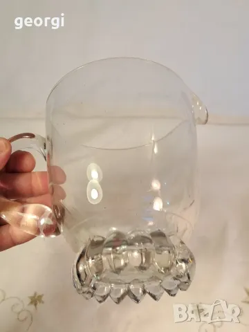 масивна стъклена кана 7/4, снимка 3 - Кани - 49839954