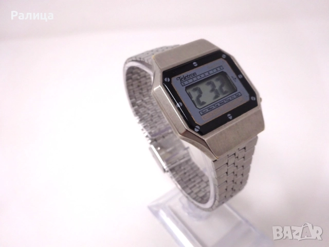 Електронен часовник Teletron от 80-те години, снимка 3 - Мъжки - 52582820