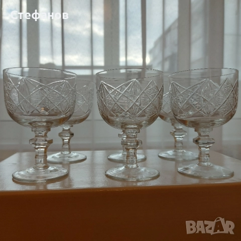 Кристални чаши 6 бр, снимка 2 - Чаши - 52364424