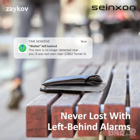 RFID блокиращ презареждащ се портфейл тракер, IP68 водоустойчив, търсач на артикули,, снимка 7 - Портфейли, портмонета - 50773218