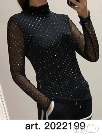 блузи с камъни
