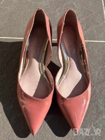 Next ниски обувки на ток, цвят пепел от рози, размер 36.5, снимка 2 - Дамски обувки на ток - 52320311