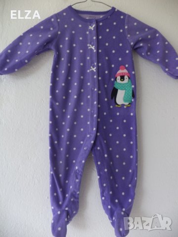 поларена пижамка за 6-9 месеца  