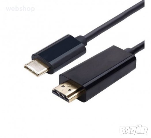 Кабел за телефон към телевизор, компютър, HDMI(м), TYPE-C(м), ULTRA HD 4K, 5m, снимка 2 - USB кабели - 39495398