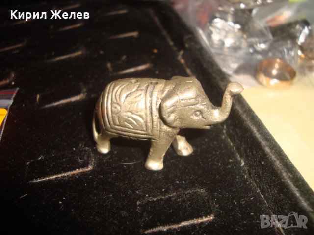 МАЛКО БРОНЗОВО СЛОНЧЕ МЕТАЛНА ФИГУРКА 18235, снимка 3 - Колекции - 34376353