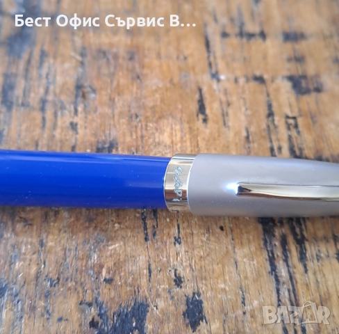 писалка и химикалка Сапи Sapi комплект сребро със синьо Италия в кутия, снимка 8 - Ученически пособия, канцеларски материали - 52472285