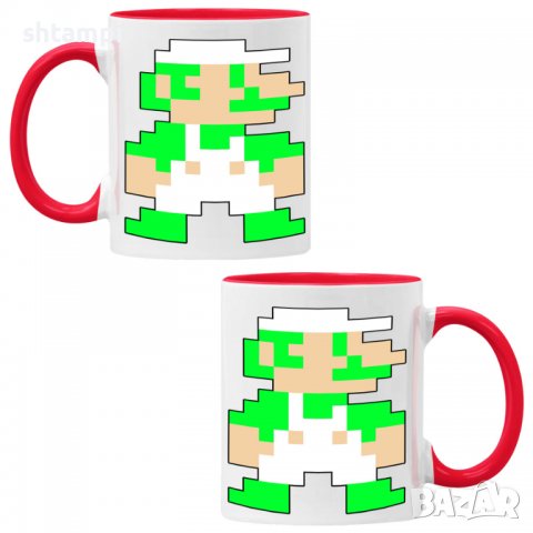 Чаша Super Mario Luigi 8-b,Керамична Чаша, Кафе Чай, Игра,Изненада,Подарък,Повод,Празник,Рожден Ден, снимка 5 - Чаши - 38508204
